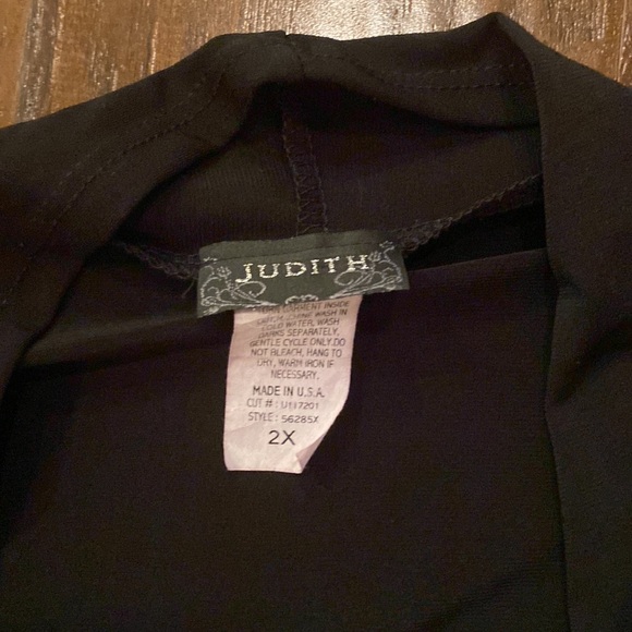 Judith Black Open Front Cardigan With Built in Sequin Top Women’s Size 2X - Picture 3 of 8